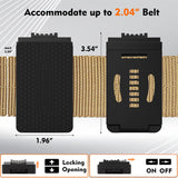 MUTUACTOR Magnetic Belt Clip Heav Duty, 2PCS Super Strong Tool Belt Tool Holster,Anti-Slip Rubber Coated Magnetic Belt Clip for Organizing Screwdrivers Hammers Wrenches for Father's Day