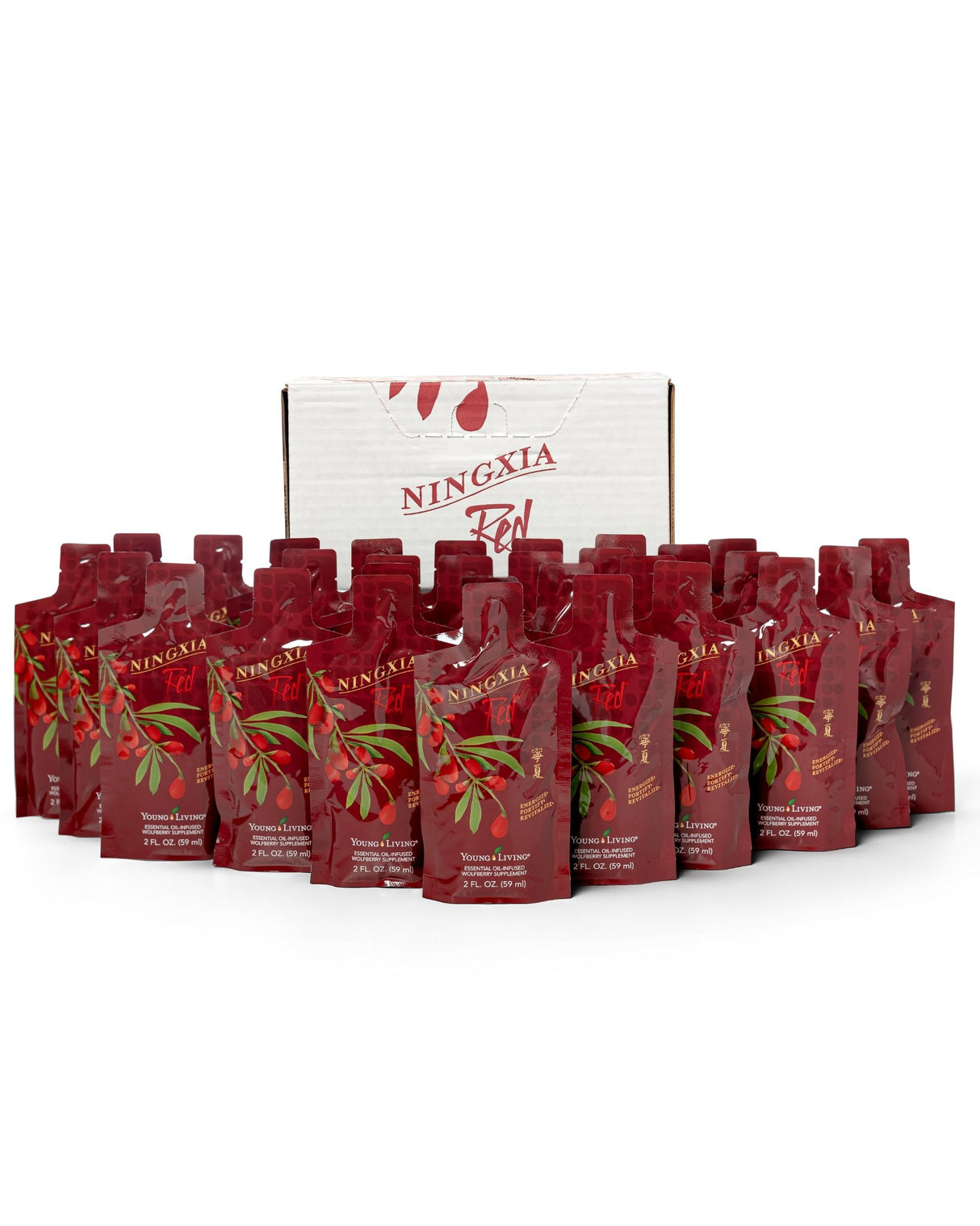 Young Living Ningxia Red Supplement - Fortify & Revitalize - 30 Pack, 2 fl oz Each