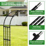 4.9x8.5FT Garden Arch Trellis for Climbing Plants Outdoor