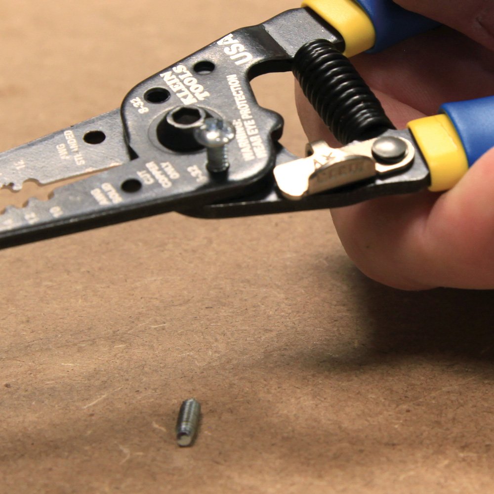 Klein Tools 11055EP Wire Cutter and Stripper, Made in USA, Stranded and Solid Wire Cutter, Cuts Copper