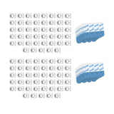 Command Indoor Mini Light Clips, Damage Free Hanging Christmas Light Clips, Mini Wall Clips for Hanging Indoor Christmas Decorations, Lights and Cables, 90 Clear Clips and 108 Strips