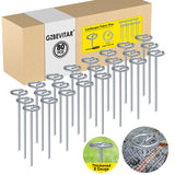 GZBEVITAR Landscape Fabric Stakes, 8 Gauge Circle Top Landscape Pins