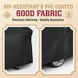 Texas Grill Covers - Grill Cover for Weber Spirit II 300, Sprit 300 and Spirit 200 Series / 7106 - Heavy Duty/Rip-Proof UV Resistant Fabric - Grill Brush and Barbecue Tongs Included- Black