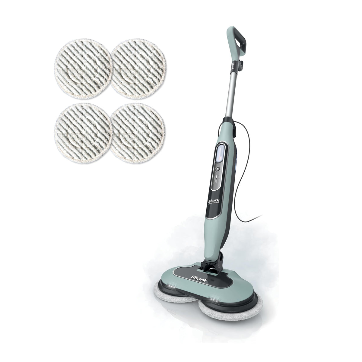 Shark Steam & Scrub Steam Mop, All-in-One Hard Floor Cleaner, Grey, S8001
