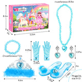 DISHIO Girls Princess Dress Up Shoes and Jewelry Boutique