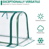 Mini Indoor Greenhouse Tabletop Garden Nursery Plant Cover Tent Humidity Domes for Home Gardening Germination and Seedling Propagation - 23x12x16.5 Inches