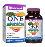 Bluebonnet Nutrition Men’s One Vegetable Capsule, Whole Food Multiple, K2, Organic, Energy, Vitality, Non-GMO, Gluten, Soy & Milk Free, Kosher, 3 Month Supply, 90 Count