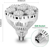 SANSI Dimmable Grow Light Bulb Full Spectrum, High PPFD 40W (600 Watt Equiv) with Remote, Auto On Off Timing 4 8 12 Hrs, Energy Saving Plant Light Bulb with E26 Base for Indoor Plants