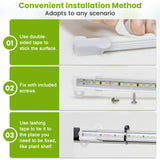 Kullsinss 8 inches LED Grow Light Strips, Full Spectrum Grow Lights for Indoor Plants with 6/12/16H Timer, 5 Dimmable Levels, Plant Light for Seedling Succulent, Ideal for Plant Shelf (4 Strips*2pcs)
