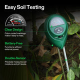 VIVOSUN Digital pH Meter, 3-in-1 TDS/EC/Temperature Meter, 3-in-1 Soil Moisture/pH/Light Tester Combo for Home, Garden and Hydroponics