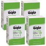 GOJO MULTI GREEN Hand Cleaner Natural Citrus Solvent, 2000 mL, USDA Certified Biobased Product Hand Cleaner with Natural Pumice Refill PRO TDX Push Style Dispenser (Pack of 4) - 7265-04