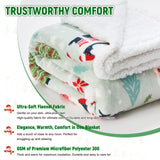 NORD ECO Christmas Throw Blanket, Christmas Decorations Gifts for Women, Sherpa Flannel Fleece Winter Holiday Blanket, Fluffy Cozy Soft Christams Throws for Couch Sofa Bed, Xmas Gnome, 50" X 60"