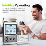 AUVON Rechargeable TENS Unit Muscle Stimulator, FSA HSA Eligible, Digital TENS Machine with 8 Customizable Modes, Electronic Massager for Sciatica, Shoulder & Back Pain Relief, 12 Pads, A Carry Case