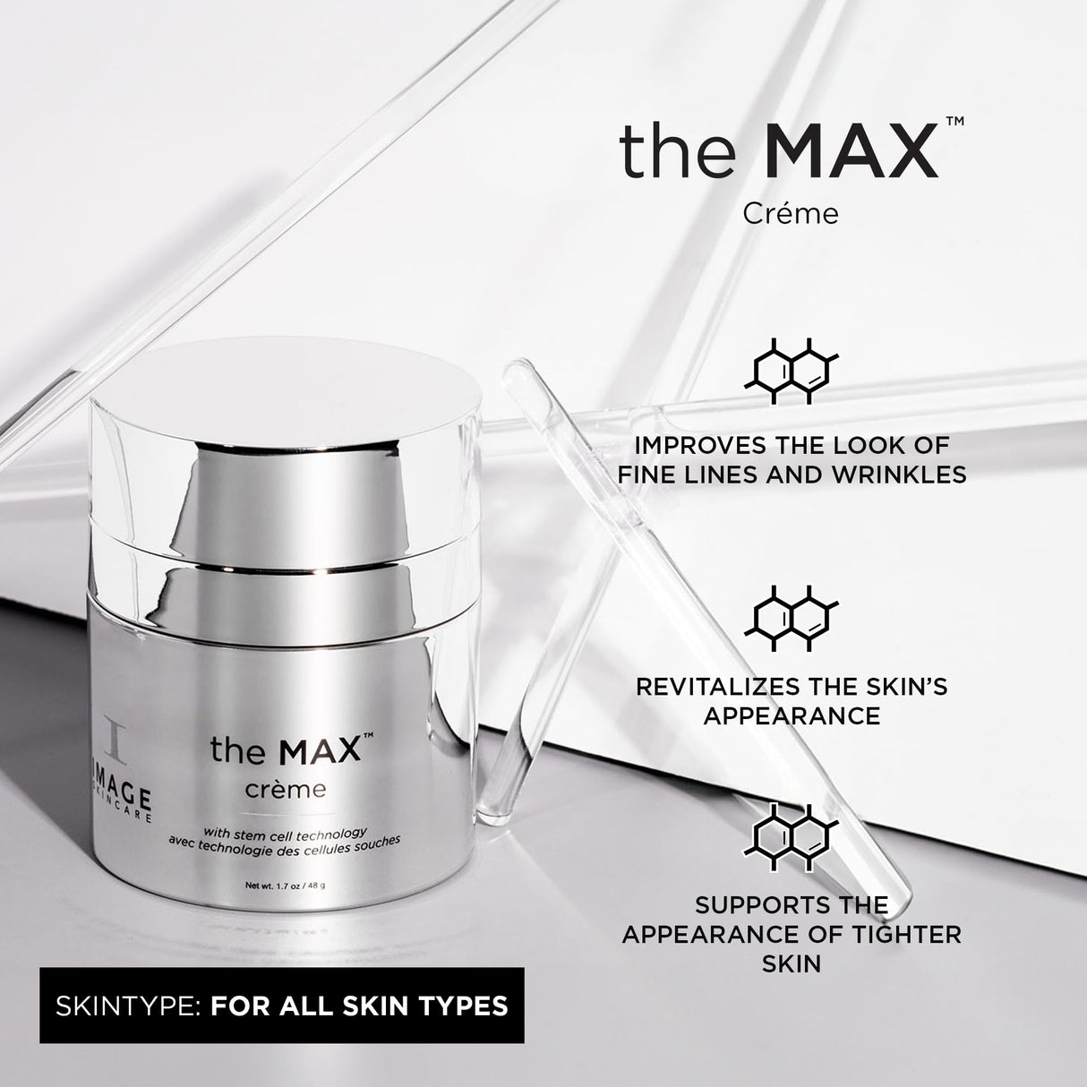 IMAGE Skincare, the MAX Crème, Anti-Aging Night Cream to Firm, Tighten, Smooth and Even Facial Skin Tone, 1.7 oz