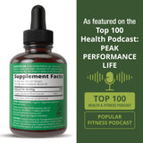 Peak Performance USDA Organic Burdock Root Liquid Drops Supplement. Vegan Extract Tincture for Women and Men. Organic Burdock Root Oil Herb. Zero Sugar, Gluten Free Supplements