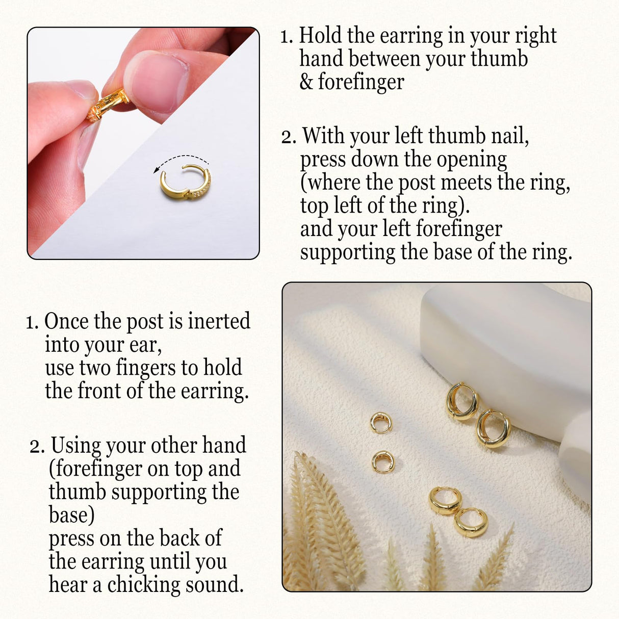 Tasiso Small Hoop Earrings for Women, Dainty 14K Gold Plated Huggie Hoop Earrings Lightweight Hypoallergenic Earring Set Cute Earrings Pack for Women Trendy Jewelry Gifts