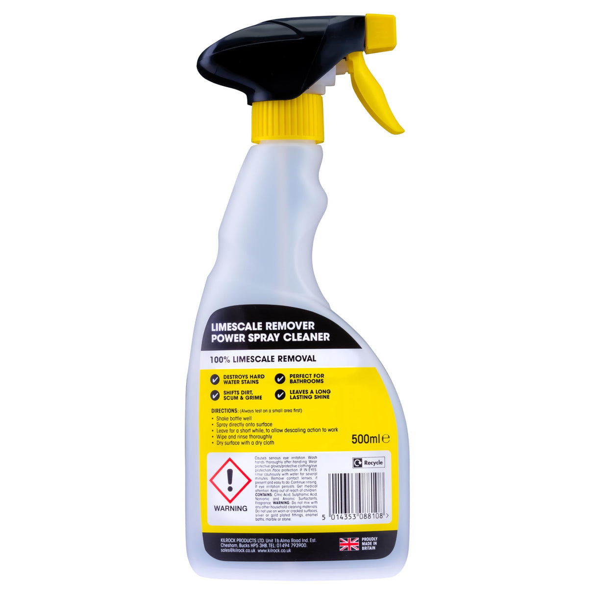 Kilrock, 500ml Power Spray Surface Descaler & Cleaner BOX OF 6 by Kilrock