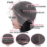 ABALON FB/27 28 Inch Highlight Balayage Lace Front Wig Human Hair 13x4 HD Lace Frontal Wigs Human Hair Body Wave Wig 200% Density Ombre Glueless Wigs Human Hair Pre Plucked with Baby Hair for Women