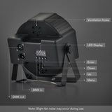 CO-Z 36 LED Stage Lights, RGB Par Lights with Remote Control, DMX Controller Compatible, DJ Lights Stage Lighting Indoor for Christmas Halloween Party, 4 Pack