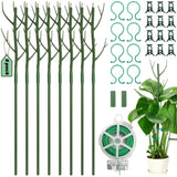 8 Pack Monstera Plant Support Stakes, Detachable Twig Plant Support