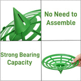 Pumtus 12 Pack Melon Cradles, Plastic Pumpkin Support, Squash Protector Stand, Watermelon Support Plant Trellis, Melon Holder Growing Frame, Protector for Watermelon, Squash, Pumpkin