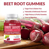 Beet Root Gummies, Nitric Oxide Supplement for Men Women | Organic Beet Gummy with Grape Seed, Pomegranate, Black Pepper, Vitamin C, B12