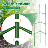 6 Pack Tomato Cages, 51.2in Tomato Plant Support Stakes Heavy-Duty, Garden Tomato Cages & Trellis for Climbing Vegetables, Tomatoes, Peppers, and Potted Plants(6)