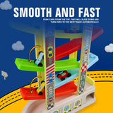 Montessori Toys for 2 3 Year Old Boys Toddlers, Car Ramp Toys with 6 Cars