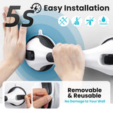 TAILI Shower Grab Bar Glow in The Dark, 2 Pack 12.2 in Grab Bars for Bathtubs and Showers, Shower Handle Shower Rail for Seniors and Elderly,Bathroom Safety Grip Removable No Drilling Waterproof Black