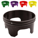 7 inch Solid Planting Grow Rings | 6 Pack Earth Brown | One-Piece Design for Deep Root Watering Veggies, Herbs & Flowers | Mulch & Soil Barrier | Deter Slugs and Cutworms | Heavy Duty | Made in USA