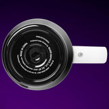 Silver Buffalo Disney Nightmare Before Christmas by Tim Burton Jack Skellington Hill and Moon Stainless Steel Tumbler with Handle and Straw, Fits in Standard Cup Holder, 40 Ounces