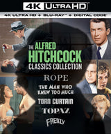 The Alfred Hitchcock Classics Collection (Rope / The Man Who Knew Too Much / Torn Curtain / Topaz / Frenzy) - 4K Ultra HD + Blu-ray + Digital [4K UHD]