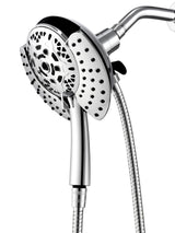 Shower Head with Handheld High Pressure: INAVAMZ Hand Held Shower Head & Rain Shower Head 2-IN-1 Shower Head with 59" Rotatable Stainless Steel Hose, Shower Trim Systems