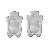 Outset Stainless Steel Polar Bear Ice Packs, Set of 2, 4.25” x 2.75" x 0.5"