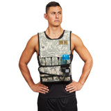CROSS101 20LBS - 140LBS Adjustable Weighted Vest Wtih Shoulder Pads Option for Men and Women (50LBS WITH SHOULDER PADS)