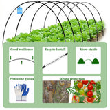 6 Sets of Garden Netting Kit for Raised Beds 10 x 33 FT Strong Mesh Netting