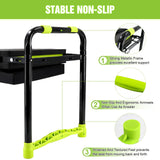 10.9in Wide Foldable Garden Kneeler and Seat, Heavy Duty with Thick Pad
