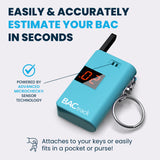 BACtrack Keychain Breathalyzer (Blue) | Ultra-Portable Pocket Keyring Alcohol Tester for Personal Use