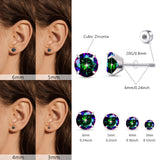 limerencia Hypoallergenic Screw Back Titanium Earrings Set for Women Men