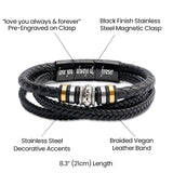 Larvincy To My Son Bracelet From Mom Dad, Wedding Birthday Graduation Gifts