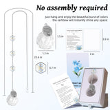 Althgr Miscarriage Memorial Suncatcher Gifts for Mothers Dad, Handmade Forget Me Not Baby's Breath Pressed Flower Miscarriage Ornament, Bereavement Remembrance Gift for Loss of Baby (Blue White)