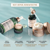 BIOSSANCE Squalane + Ectoin Overnight Rescue, hydrating, Firming and Smoothing Skin Care Treatment, 1.6oz