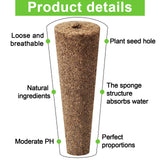 Chumia 200 Pcs Hydroponics Grow Sponges Replacement Root Growth Sponges Pods Kit Seed Starter Pods for Hydroponics Growing System Garden Patio