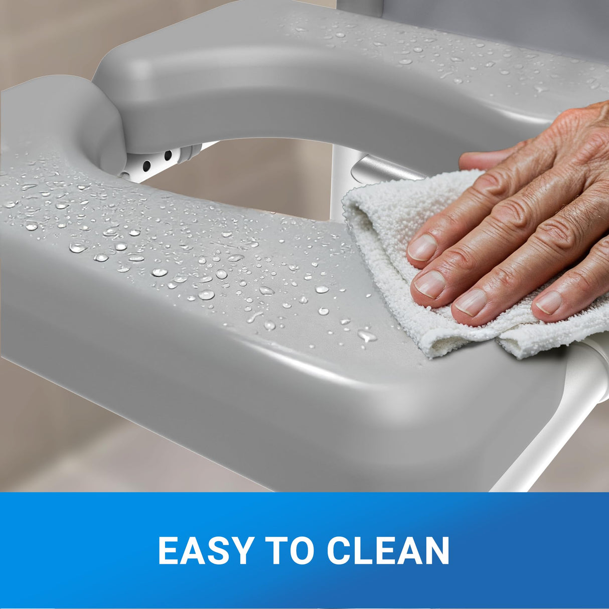 Sliq Toilet Seat Risers for Seniors, FSA HSA Raised Handicap Toilet Seat with Handles Over Toilet, High Capacity Toilet Riser with Handles for Elderly Adults, Handicap, and Pregnant