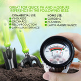 Soil PH Meter, Soil Moisture Sensor Meter, Soil PH Tester Gardening Tool Kits for Plant, Tree, Soil Tester for Moisture Great for Garden, Lawn, Farm, Indoor & Outdoor Use 295mm Long