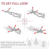 HOMCOM 6' Artificial Pencil Christmas Tree, Slim Xmas Tree with 390 Realistic Branch Tips and Plastic Stand, Green