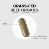 Codeage Grass Fed Beef Organs Supplement – Glandulars Supplements - Freeze Dried, Non-Defatted, Desiccated Liver, Heart, Kidney, Pancreas & Spleen Bovine Pills – Beef Vitamins - Non-GMO -180 Capsules