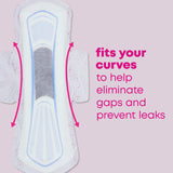 U by Kotex Balance Ultra Thin Overnight Pads with Wings, 78 Count (6 Packs of 13) (Packaging May Vary)