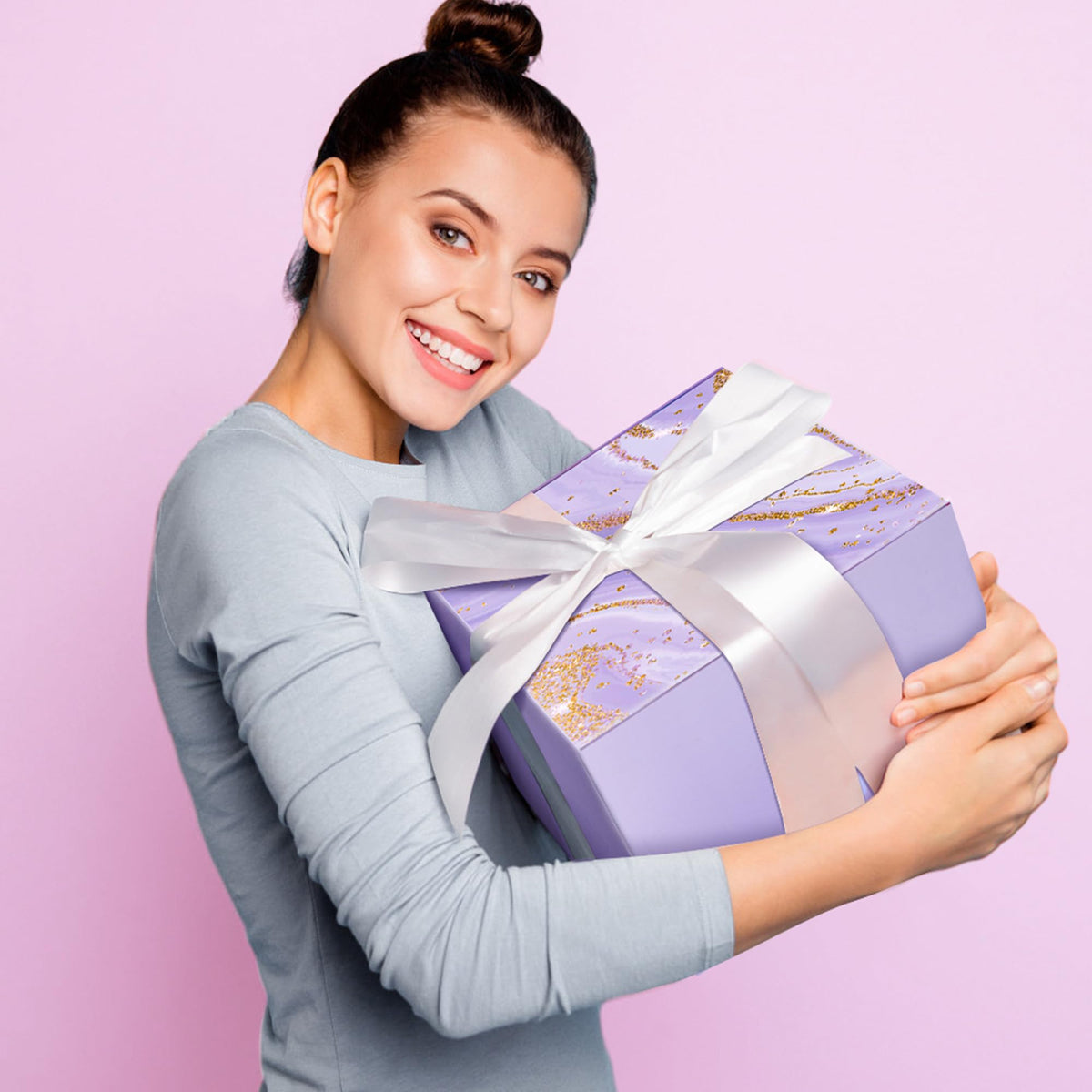 LE CADEAU Christmas Birthday Get Well Soon Gifts Basket for Women w/Blanket