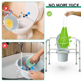 BOOWOO Bedside Commode Liners with Absorbent Pads, 50 Disposable Commode Bags and 50 Pads, Scented Adult Potty Chair Liners, Portable Commode Poop Bags for Commode Chair, Bedpan, Bucket Toilet